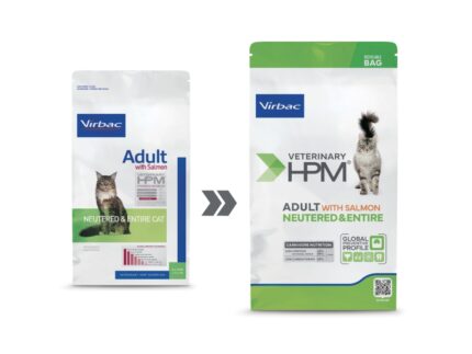 Virbac HPM Adult with salmon neutered & entired cat 3kg